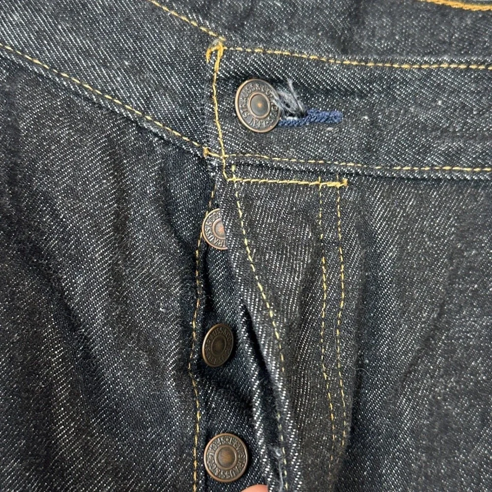 Levis 501 Jeans Mens 40X30 Original Fit Dark Wash Button Fly Red Tab 5 Pockets